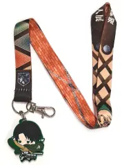 【中古】キーホルダー・マスコット(キャラクター) リヴァイ ネックストラップ付ラバーチャーム 「進撃の巨人展 FINAL」