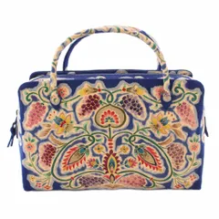 【美品】岡重 OKAJIMA 和装バッグ ハンドバッグ 利休 花柄 タグ付き 美品】岡重 OKAJIMA 和装バッグ ハンドバッグ 利休 花柄 タグ付き 美品