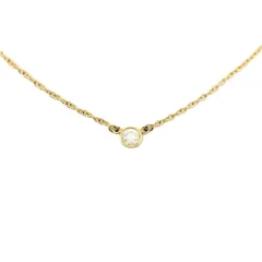ティファニー Tiffany&Co. バイザヤード ネックレス ダイヤモンド K18 1.9g ゴールド【中古】