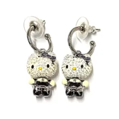 スワロフスキー SWAROVSKI ハローキティ　サンリオ ピアス シルバー【中古】