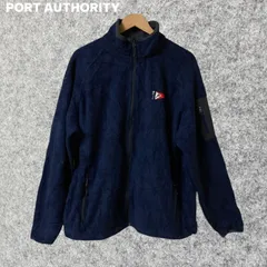 PORT AUTHORITY ネイビー フリースジャケット フルジップ XLサイズ