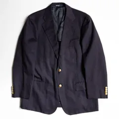 【最高級品】POLO RALPH LAUREN【テーラードジャケット /紺ブレ】185 金牡丹 ポロラルフローレン ブレザー 25101196