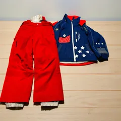 デサント DESCENTE スキーウェア 上下セット 130cm キッズ ジュニア スノーウェア スノーボード 雪遊び 防寒