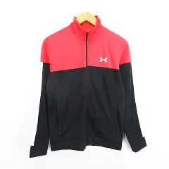 アンダーアーマー UNDER ARMOUR 1313204 トラックジャケット アウター 長袖 ジップアップ ロゴ SM ネイビー×オレンジ×ブラック スポーツウェア ※EKM