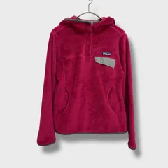 ☆patagonia☆パタゴニア☆リツールフーディー☆ハーフスナップ☆フリースパーカー☆ピンク☆レディースS☆K25M
