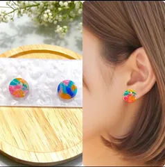 ❣️ミニカラフルピアス 〜小さなサイズでさりげなく可愛さをプラス〜❣️