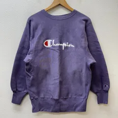 チャンピオン 90年代 ビンテージ USA製 リバースウィーブ ロゴ 刺繍 スウェット トレーナー 薄紫 ライトパープル メンズ M ISItems【USED】【古着】【中古】50134563