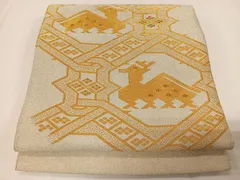 平和屋着物◎太鼓柄袋帯　つづれ　有栖川文様　金銀糸　正絹　逸品　CAAY8416ua