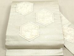 夏帯 名古屋帯 絽 正絹 美品 丸紋 五三桐 - メルカリ