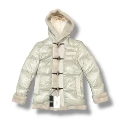 参考上代352000円 未使用品 AKM × EMMETI MOUTON MILITARY COAT マウンテンミリタリーミコート ダウンジャケット エイケイエム エンメティ コラボ AE008 グレー S 183M04