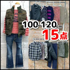 子供服/キッズ　服まとめ売り15点　男の子　100～120㎝　Levis/ラルフローレン/TinkerBell他　アウター/パンツ/シャツ他　現状品　YMO11-054-07/80