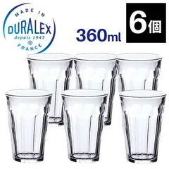 グラス タンブラー コップ DURALEX デュラレックス ピカルディー【360ml×6個セット】/ PICARDIE 業務用