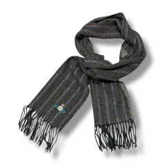 Vivienne Westwood ストライプ カシミヤ マフラー ストール ヴィヴィアンウエストウッド  グレー系  O/S  93378A3