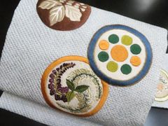 2503-16 未仕立て 袋帯 美品 正絹 着物 汕頭刺繍 - メルカリ