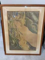 肉筆 人物油絵 美婦人の裸画 インテリア A19 2025年最新裸婦 油彩の人気アイテム - メルカリ