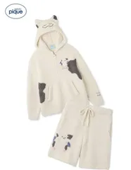 【新品】【S-M サイズ】gelato pique ジェラート ピケ 【ドラゴンクエスト】【ユニセックス】ジェラートモーモンパーカ＆ハーフパンツセット