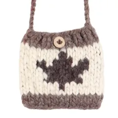 HAND KNIT IN CANADA カウチン クロスバッグ / k284