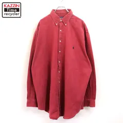 00s RALPH LAUREN BIG＆TALL ボタンダウン 長袖シャツ メンズ 表記XLサイズ