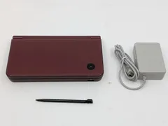 【動作確認済・液晶良好】ニンテンドーDSi LL 本体 ワインレッド タッチペン・充電器 付属 任天堂