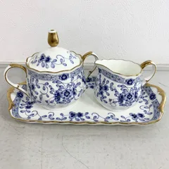 ナルミ ボーンチャイナ ミラノ シュガーポット,ミルクピッチャー,専用皿　計3点セット お茶会 パーティー
