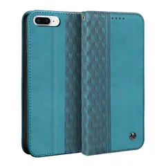 【迅速発送】iPhone8 Plus ケース 手帳型 iPhone7 Plus ケース 通用 ひし形柄 Gedurya アイフォン8プラス ケース 手帳型 マグネット式 スタンド機能 アイフォン7プラス 携帯カバー カード収納 財布型 iPhone 8 Plu