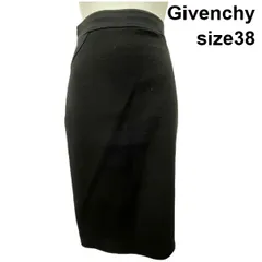 ●■ ジバンシー Givenchy ロング スカート マーメイドスカート ジップ 黒 ウール 38 M 9号 レディース S5X008のサムネイル