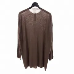 リックオウエンス Rick Owens 22SS クルーネック ニット セーター 長袖 S ブラウン 茶 RU01B1621-Cのサムネイル