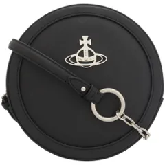 新品同様 ヴィヴィアンウエストウッド ラウンドクロスボディ オーヴ 本革 ブラック 黒 ショルダーバッグ 0894 Vivienne Westwood