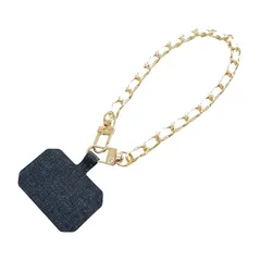 【新品】 [キーズ] スマホ ハンド ストラップ チェーン ホワイト／ゴールド スマホアクセサリー スマホハンド アクセサリー 紐 手首 スマホストラップ 携帯ストラップ リスト ストラップ スマホ ミニマルバッグパック (KST005-WH) 0