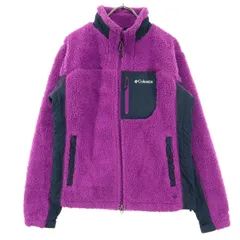 Columbia コロンビア 刺繍 長袖 アーチャーリッジ フリースジャケット M パープル 213PL3978 メンズ 古着