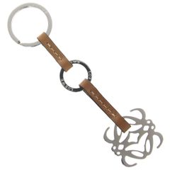 美品 LOEWE ロエベ アナグラム ストラップ チャーム キーホルダー ロゴ
