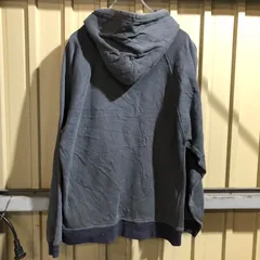 691 FILA パーカー ブラック M フィラ スウェット ビッグロゴ 刺繍 古着卸 アメリカ仕入