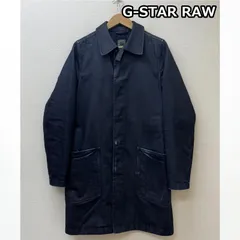 ジースターロゥ コーティング デニム ジャケット フライフロント ステンカラー コート メンズ S ISItems【USED】【古着】【中古】50145925