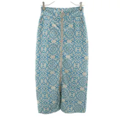 Ray Beams レイビームス 総柄 ロング丈 タイトスカート 0 グレージュ ストレッチ レディース 古着