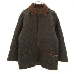 LAVENHAM ラベンハム イングランド製 キルティングジャケット 38 ブラウン 中綿 襟コーデュロイ メンズ 古着のサムネイル