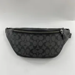 【中古】COACH ウエストバッグ F78777 ブラック シグネチャー コーチ[10]
