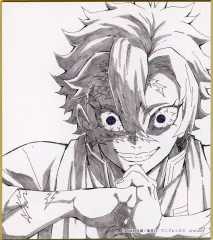 【中古】紙製品 不死川実弥(茂木貴之イラスト) 「アニメ 鬼滅の刃 柱稽古ダイニング・柱ダイニング 新規ランダム複製ミニ色紙B WEB SHOPくじ」