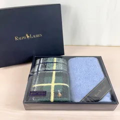 【未使用品】RALPHLAUREN ウォッシュタオル2P 33×33 綿100％ オックス＆ゴードンドレス