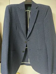 メンズスーツジャケット 結婚式スーツジャケット 白スーツ トップス チェック柄スーツジャケット 出品