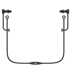 【迅速発送】SWANS (スワンズ) 日本製 スイミング用 耳栓 SA-57AB BK ブラック コード付き 抗菌 大人用 シリコーン