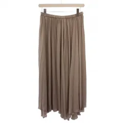 23区 オンワード樫山 サテンプリーツスカート ロング 38 ベージュ SKWOKA0202 /BM