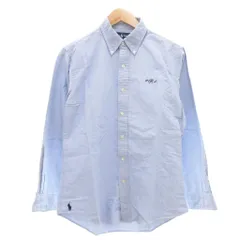 ラルフローレン RALPH LAUREN 国内正規 CUSTOM FIT オックスフォードシャツ ボタンダウン BD 長袖 ロゴ刺繍 M ブルー系 /UO