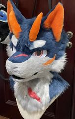 ☆着ぐるみヘッド 犬 NO.400 茶色 垂れ耳 全頭ヘッド ケモノ ファー