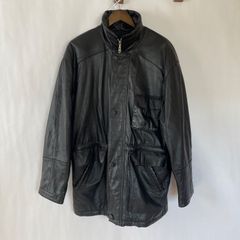 90年代ヨーロッパ古着 本革レザージャケット ドロップコード付き 