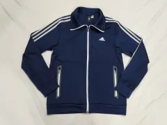 (S-M)アディダス ネイビー 3本線 トラック ジャケット
