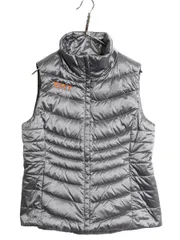 【お得なクーポン配布中!】 US企画 ノースフェイス ナイロン ダウン ベスト レディース M 古着 フルジップ キルティング 550フィル アウトドア 重ね着 ハイネック 企業