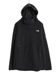 【お得なクーポン配布中!】 ノースフェイス フリース パーカー 長袖 Tシャツ レディース M / アウトドア TKA フード付き ロンT プルオーバー ハイネック ブラック 薄手