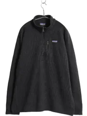 【お得なクーポン配布中!】 パタゴニア ベターセーター ハーフジップ メンズ XL 古着 18年製 フリース セーター 裏起毛 プルオーバー ジャケット 黒 企業 大きいサイズ