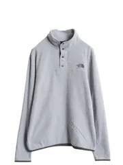 【お得なクーポン配布中!】 ノースフェイス フリース 長袖 Tシャツ メンズ M / アウトドア ロンT スナップ プルオーバー ハイネック インナー シンプル トップス 薄手