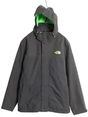 【お得なクーポン配布中!】 US企画 ノースフェイス HYVENT 中綿 ナイロン マウンテンパーカー ジャケット メンズ M フルジップ ブルゾン マンパ 裏フリース 脱着フード